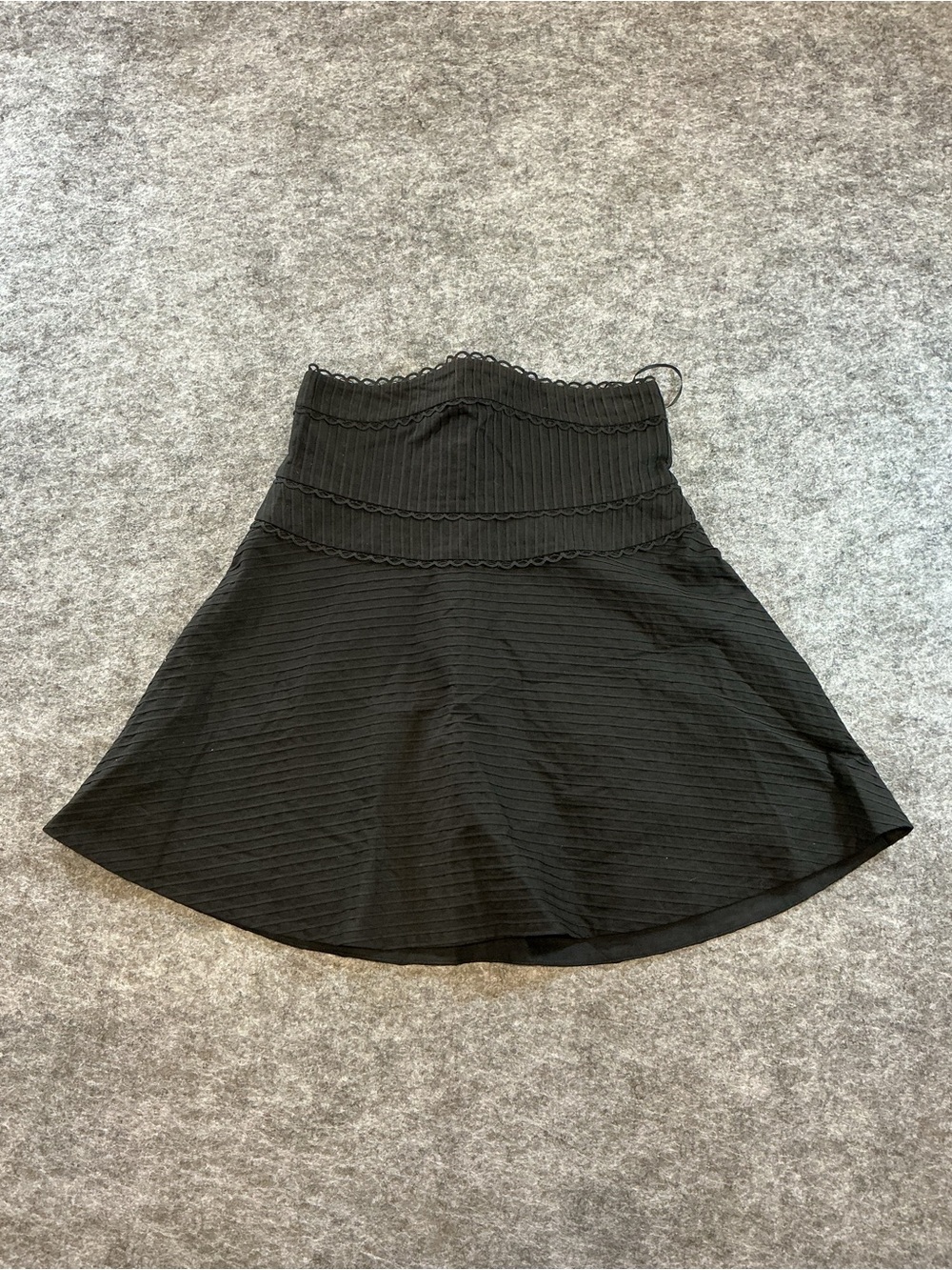 Alice McCall “Foreign Affair Skirt” Flared Mini Lace Contoured High Waist D6